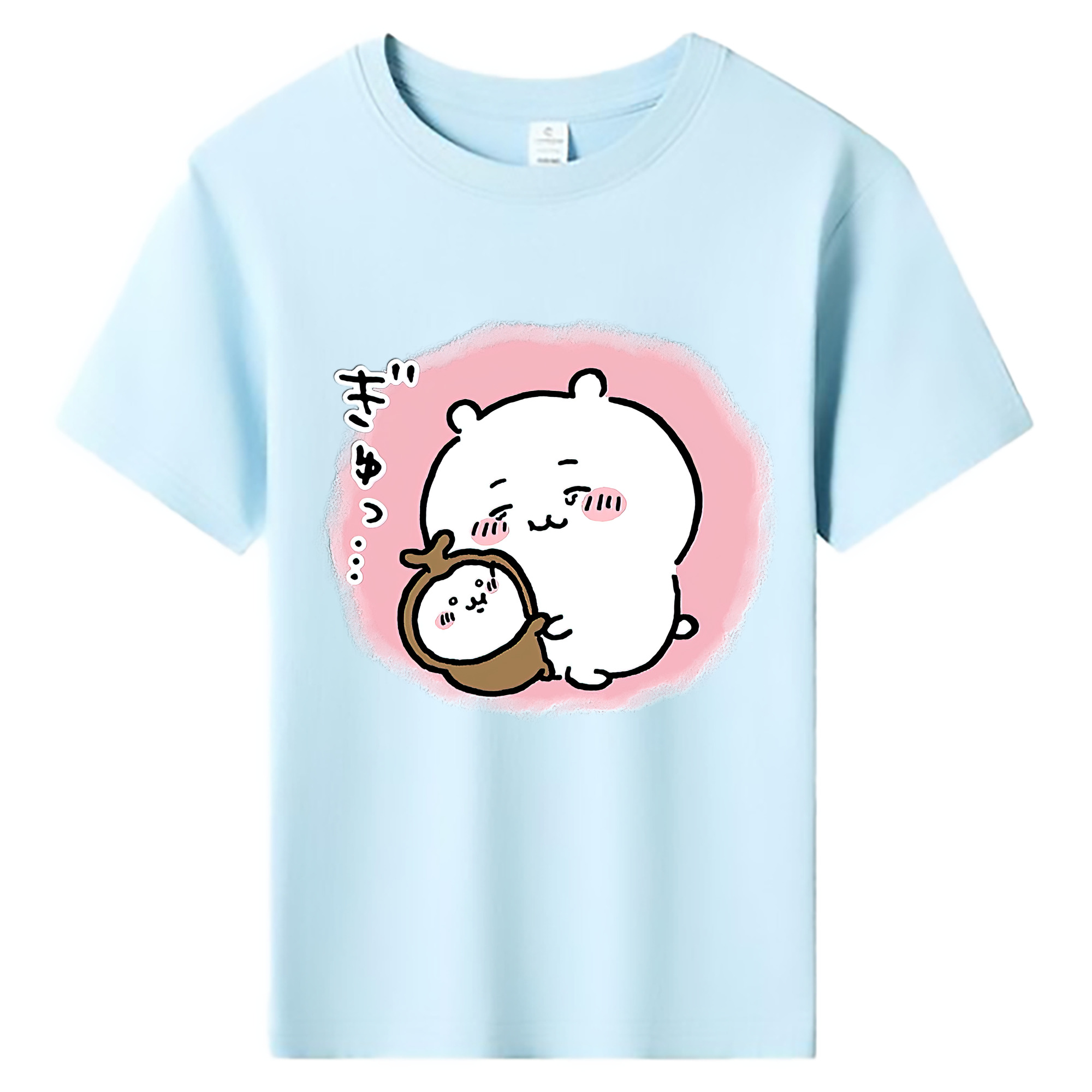 （画像用） ちいかわ ちいかわ Chii-kawa chiikawa 綿100％キッズTシャツ（フロントプリント）
